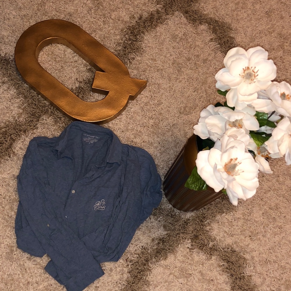 Ralph Lauren cotton button down sleep shirt